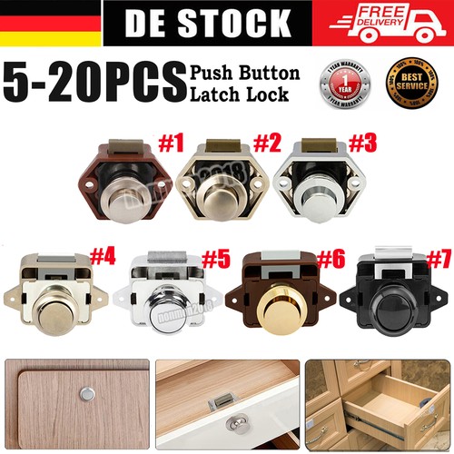 30x push lock möbelschloss - push,